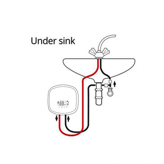 electric water heater with dispaly